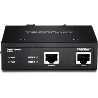 TRENDnet TI-IG30 - Gigabit Ethernet - 10,100,1000 Mbit/s - IEEE 802.3 - IEEE 802.3ab - IEEE 802.3af - IEEE 802.3at - IEEE 802.3u - Voll - Halb - Schwarz - Überlastschutz