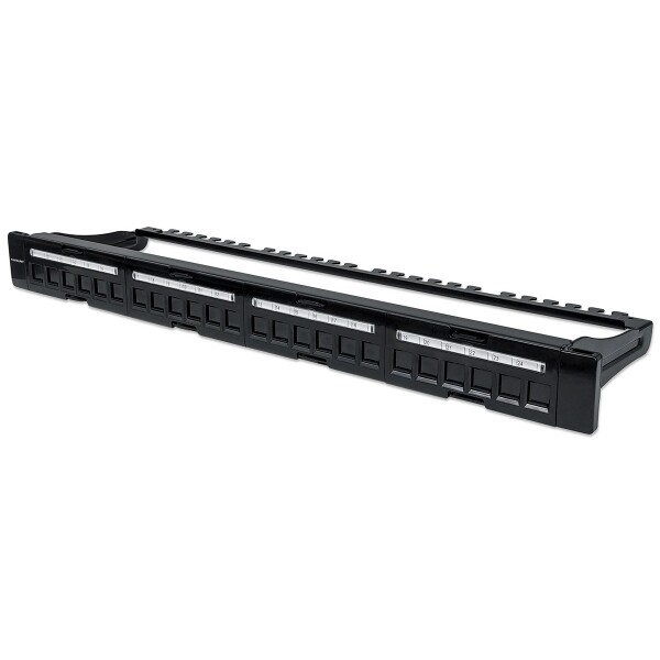 Intellinet Patch Panel - Schwarz - 1U