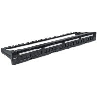 Intellinet Patch Panel - Schwarz - 1U