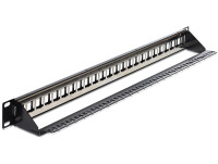 Delock 43277 - Schwarz - Rackeinbau - 1U - 482 mm - 92 mm...