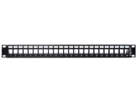 Delock 43277 - Schwarz - Rackeinbau - 1U - 482 mm - 92 mm - 44 mm