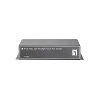 LevelOne 24V AC High-Power PoE Splitter - IEEE 802.3x - 10/100Base-T - Cat5 - Schwarz - Voll - Halb - Leistung