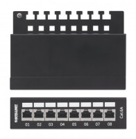 IC Intracom 8-Port Cat6a Patchpanel - geschirmt - Desktop...