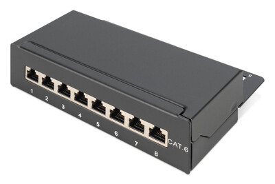DIGITUS Desktop CAT 6, Klasse E Patch Panel, geschirmt