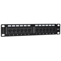 Intellinet 10" 12-Port Cat6 Patchpanel - UTP -...