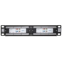 Intellinet 10" 12-Port Cat6 Patchpanel - UTP - 10" - 1 HE - schwarz - RJ-45 - U/UTP (UTP) - Schwarz - Rackeinbau - 1U - 254 mm