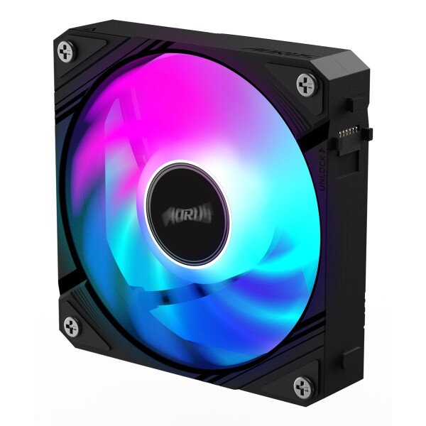 Gigabyte AORUS EZ CHAIN FAN 120, Ventilator, 12 cm, Schwarz