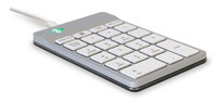 R-Go Tastatur R-Go Numpad Break - ergonomischer Ziffernblock mit Pausensoftware - kabelgebunden - weiß - USB - Laptop - 1,5 m - Weiß