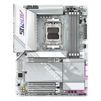 Gigabyte X870E AORUS ELITE WIFI7 ICE Mainboard – Unterstützt AMD Ryzen 9000 Prozessoren, digitales 16+2+2 Phasen VRM, bis zu 8200 MHz DDR5 (O.C.), 3x PCIe 5.0 + 1x PCIe 4.0, Wi-Fi 7, 2.5 GbE LAN, USB 4, AMD, Sockel AM5, AMD Ryzen 7000 Series, AMD Ryzen 80