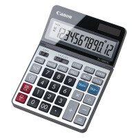 Canon TS-1200TSC, Desktop, Einfacher Taschenrechner, 12 Ziffern, Display klappbar, Akku, Metallisch