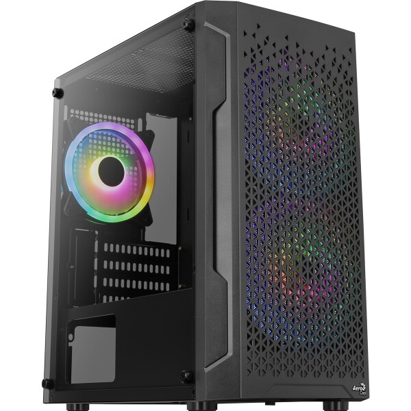 AEROCOOL ADVANCED TECHNOLOGIES Aerocool Trinity Mini, Mini Tower, PC, Schwarz, micro ATX, Mini-ITX, ABS, SPCC, 15,8 cm