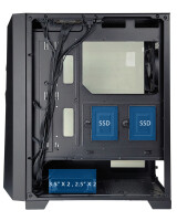 Xilence Performance C XG131 | X712.RGB - Midi Tower - PC - Schwarz - ATX - micro ATX - Mini-ATX - ABS - Kunststoff - Stahl - Gehärtetes Glas - Gaming