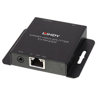Lindy Cat.6 HDMI & IR Splitter Extender with Loop Out - Video-/Audio-/Infrarot-Übertrager - 4 Anschlüsse