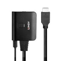 Lindy 38356 - HDMI - 2x HDMI - 3840 x 2160 Pixel - Schwarz - Acrylnitril-Butadien-Styrol (ABS) - 60 Hz