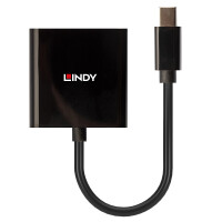 Lindy 41736 - Mini DisplayPort - DVI-D - 0,16 m - Schwarz