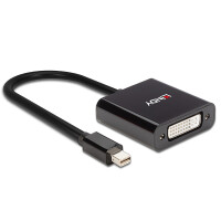 Lindy 41736 - Mini DisplayPort - DVI-D - 0,16 m - Schwarz