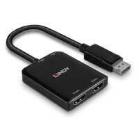 Lindy 38433 - DisplayPort - 2 x HDMI - Männlich - Weiblich - Gerade - Gerade