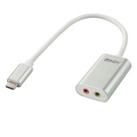 Lindy 42711 USB 2 x 3.5 Weiß Kabelschnittstellen-/adapter