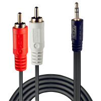 Lindy Premium - Audiokabel - RCA x 2 (M) bis stereo mini jack (W)