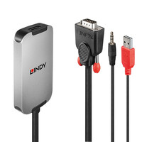 Lindy VGA to DisplayPort 1.2 Converter -...