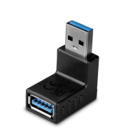 Lindy USB 3.0 90 Degree Up Type A Male to Female Right Angle Adapter - USB-Adapter - 9-polig USB Typ A (M)