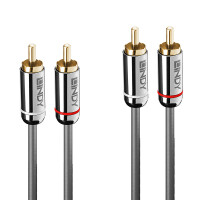 Lindy 35348 Audio-Kabel 5 m 2 x RCA Anthrazit