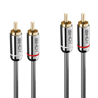 Lindy 35349 Audio-Kabel 10 m 2 x RCA Anthrazit