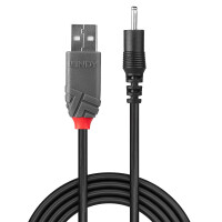Lindy USB-Ladekabel - 4-poliger USB-Anschluss Typ A (nur Strom) (M) - DC jack 2.3 mm (ID: 0.7 mm) (M)