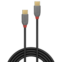 Lindy 36873 USB Kabel 3 m USB C Männlich Schwarz - Grau