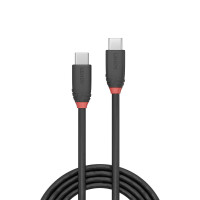 Lindy 36905 USB Kabel 0,5 m USB C Männlich Schwarz