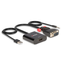 Lindy 38284 - VGA (D-Sub) + 3.5mm - HDMI + USB - Männlich - Weiblich - Gerade - Gerade