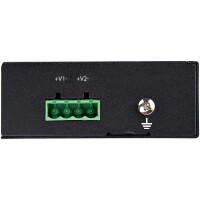 StarTech.com Industrial Gigabit Ethernet PoE Injector - 30W 802.3at PoE+ Midspan 48V-56VDC Hutschiene Power Over Ethernet Injector Adapter - -40°C bis 75°C - Kameras/Sensoren/WLAN Zugang, Schnelles Ethernet, Gigabit Ethernet, 10,100,1000 Mbit/s, I