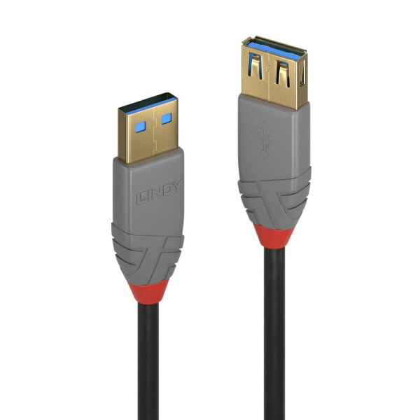 Lindy 36761 USB Kabel 1 m USB A Männlich Schwarz