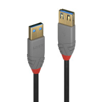Lindy 36761 USB Kabel 1 m USB A Männlich Schwarz