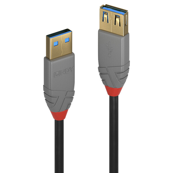 Lindy 36763 USB Kabel 3 m USB A Männlich Schwarz