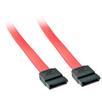 Lindy 33324 0.5m SATA SATA Schwarz - Rot SATA-Kabel