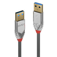 Lindy 36629 5m USB A USB A Männlich Männlich Grau USB Kabel