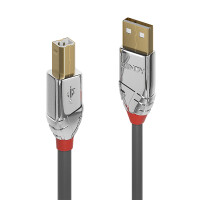 Lindy 36640 USB Kabel 0,5 m USB A USB B Männlich Weiblich Grau