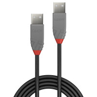 Lindy 36694 USB Kabel 3 m USB A Männlich Schwarz - Grau