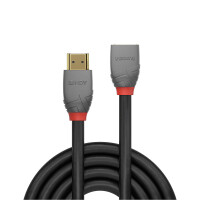 Lindy Anthra Line - Highspeed HDMI-Verlängerungskabel - HDMI (M) bis HDMI (W)