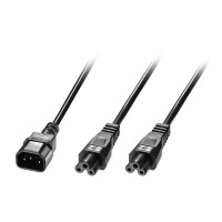 Lindy 30370 2.5m C14-Koppler 2 x C5 coupler Schwarz...