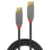 Lindy 36751 USB Kabel 1 m USB A Männlich Schwarz