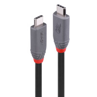 Lindy USB4 240W Typ C Kabel 40Gbit/s Anthra Line - Kabel...