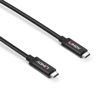 Lindy 43348 - 3 m - USB C - USB C - USB 3.2 Gen 2 (3.1 Gen 2) - 10 Gbit/s - Schwarz