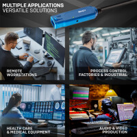 Lindy 43381 - 8 m - USB C - USB A - USB 3.2 Gen 1 (3.1 Gen 1) - 5 Gbit/s - Schwarz - Blau