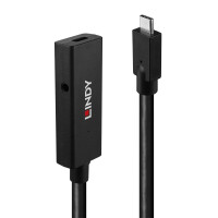 Lindy 43364 - 5 m - USB C - USB C - USB 3.2 Gen 2 (3.1 Gen 2) - 10 Gbit/s - Schwarz