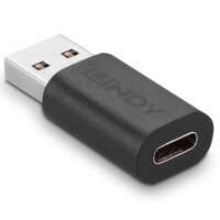 Lindy 41904 - USB 3.2 Type A - USB 3.2 Type C - Schwarz