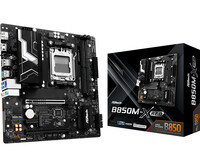 ASRock B850M-X R2.0, AMD, Sockel AM5, AMD Ryzen 7000 Series, AMD Ryzen 8000 Series, AMD Ryzen 9000 Series, DDR5-SDRAM, 128 GB, DIMM - Mainboard - AMD Sockel AM5 (Ryzen Zen4)