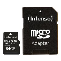 Intenso 3433490 - 64 GB - MicroSDXC - Klasse 10 - UHS-I - 100 MB/s - 45 MB/s