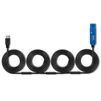 Lindy 43362 - 30 m - USB A - USB A - USB 3.2 Gen 1 (3.1 Gen 1) - 5 Gbit/s - Schwarz - Blau